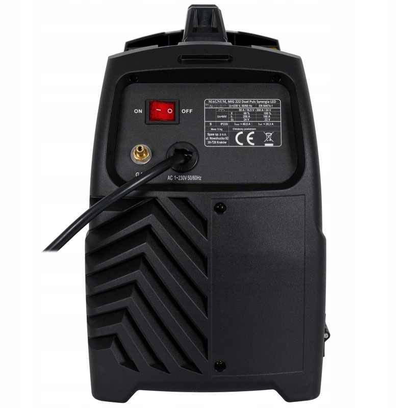 SPAWARKA MIGOMAT MAGNUM 222 200a synergia półautomat DUAL PULS ZESTAW 1 Czas cyklu pracy 60%