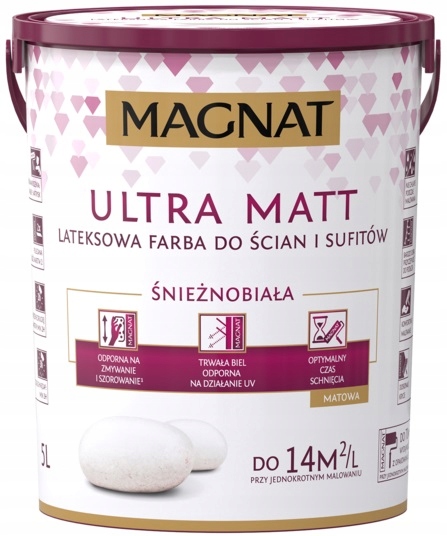 

Magnat Ultra Matt Farba Lateksowa Biała 5L