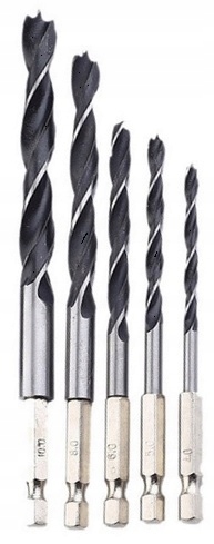 

Wiertła do drewna wkrętarki wiertarki Hex 5szt.