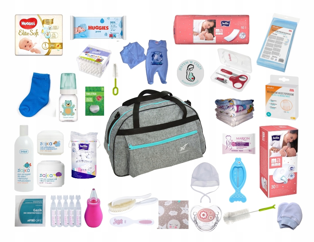 

Wyprawka Torba noworodka mamy do szpitala +ubranko