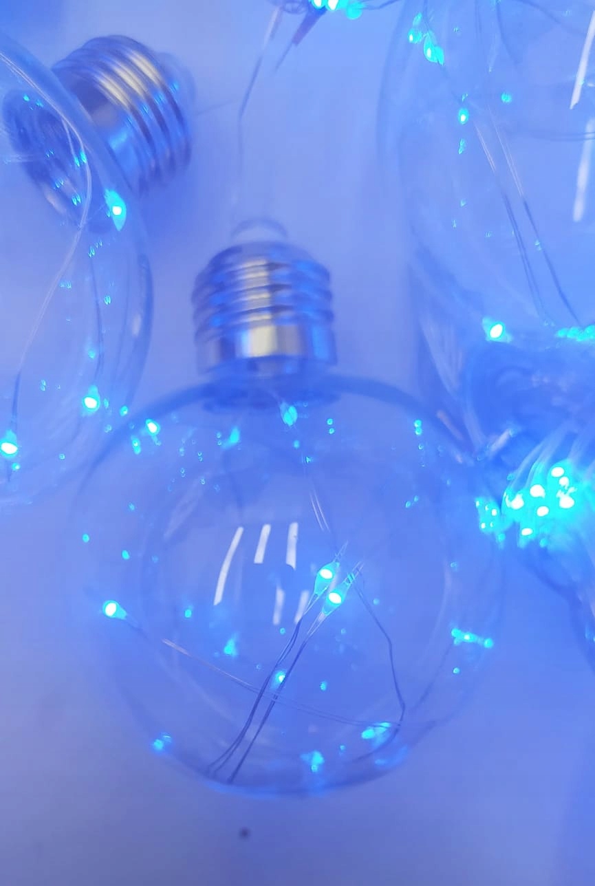 KULE WISZĄCE LAMPKI CHOINKOWE LED KURTYNA NIEBIESK Marka inna
