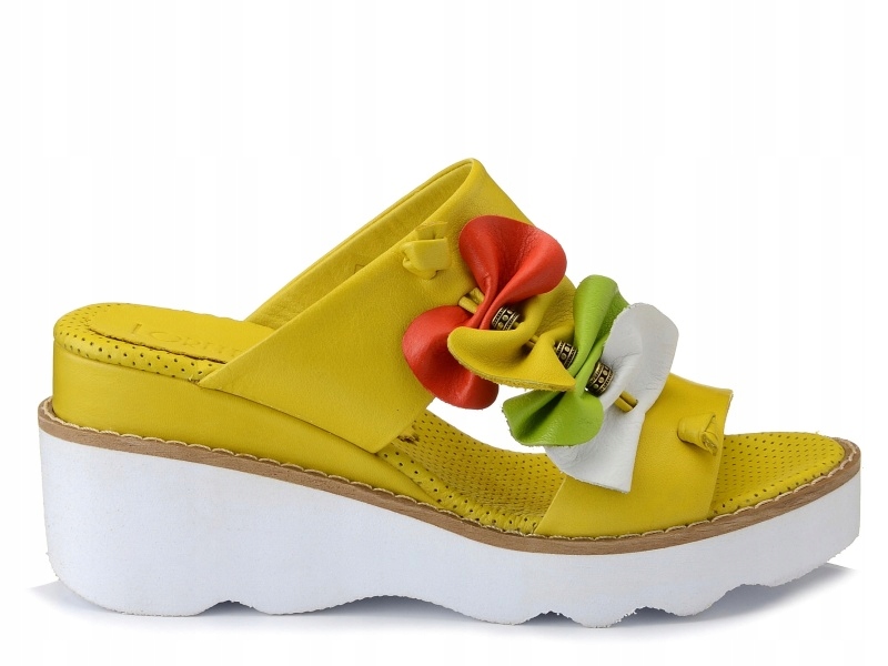 Klapki damskie na koturnie LORETTA VITALE 5761 39 Oryginalne opakowanie producenta pudełko