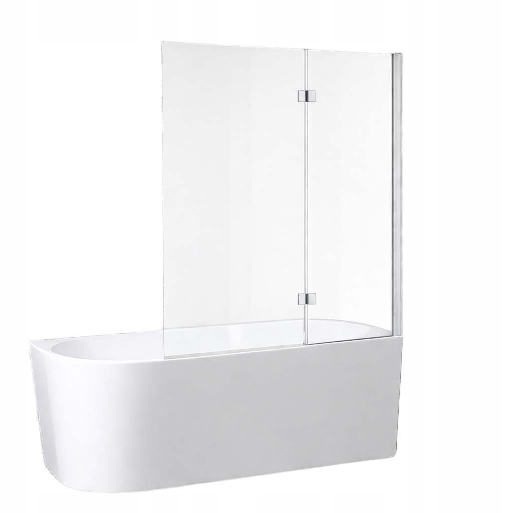 Paraván 2-dílný Skládací 100 cm stříbrný, chrom