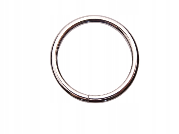 

Kółko metalowe do paska 40 / 5 mm Nikiel 10 sztuk