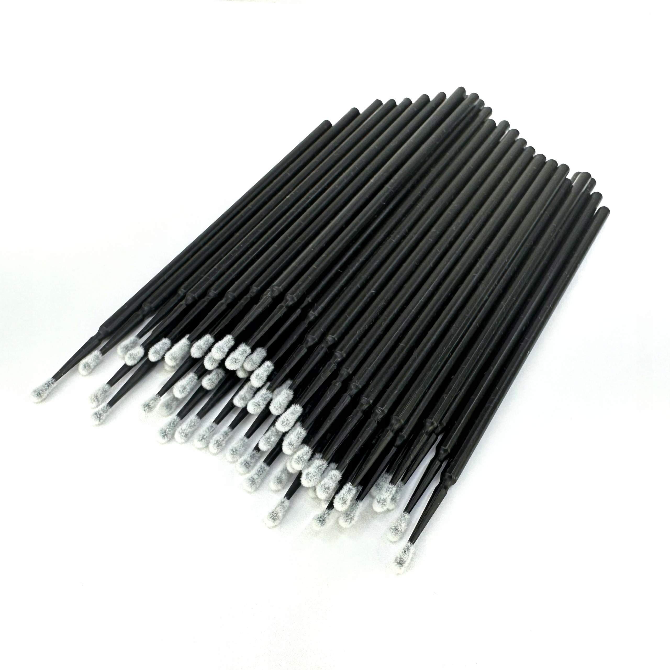 MICROBRUSH APLIKATORY BEZWŁÓKIENKOWE 100szt CZARNE