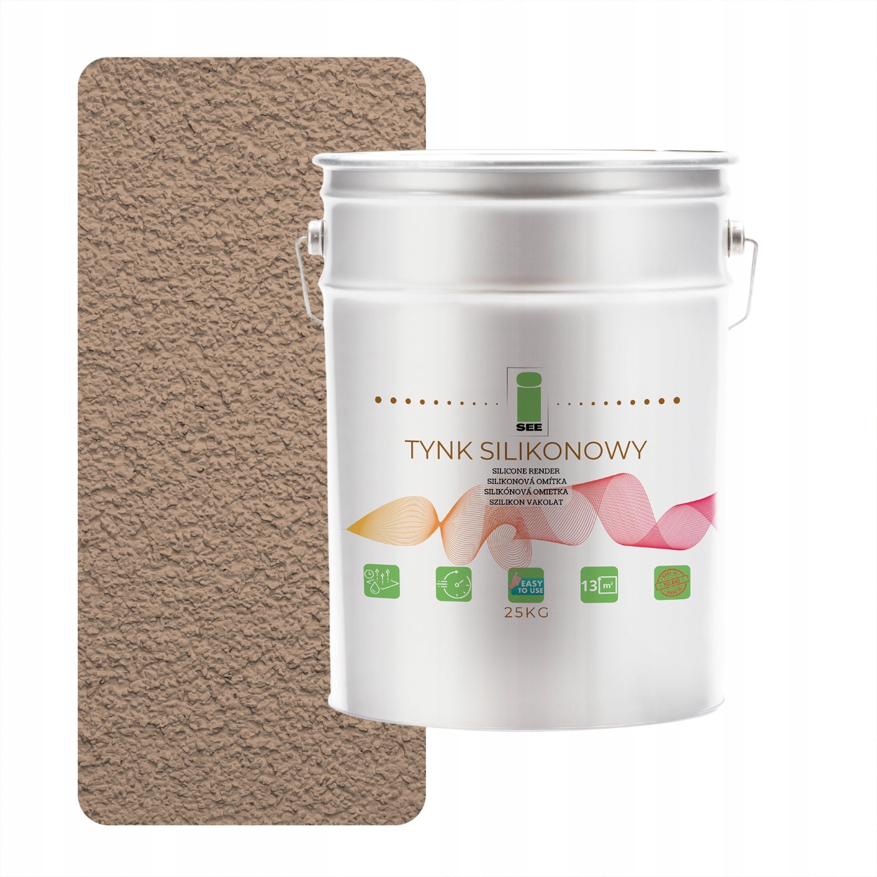 Silikónová Omietka Fasádna Orechová 1,5MM Paropriepustná 25KG