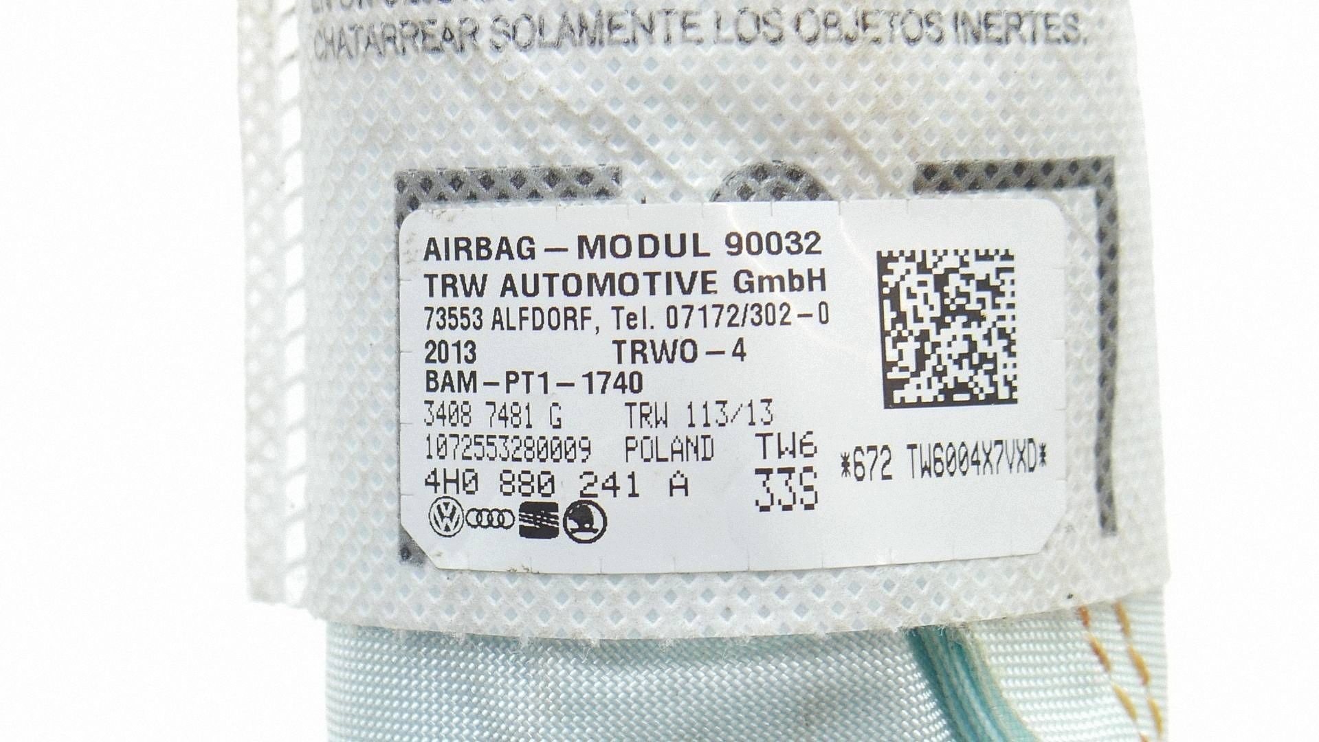 airbag POWIETRZNZA seat left front AUDI A8 D4 4H0880241A