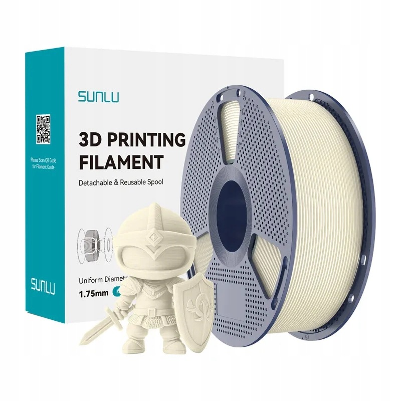 Filament Sunlu Pla+ 1.75mm 1kg (kość słoniowa)