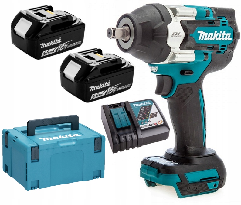 MAKITA KLUCZ UDAROWY 18V 1/2" 700Nm 2x5,0Ah WALIZKA MAKPAC DTW700RTJ