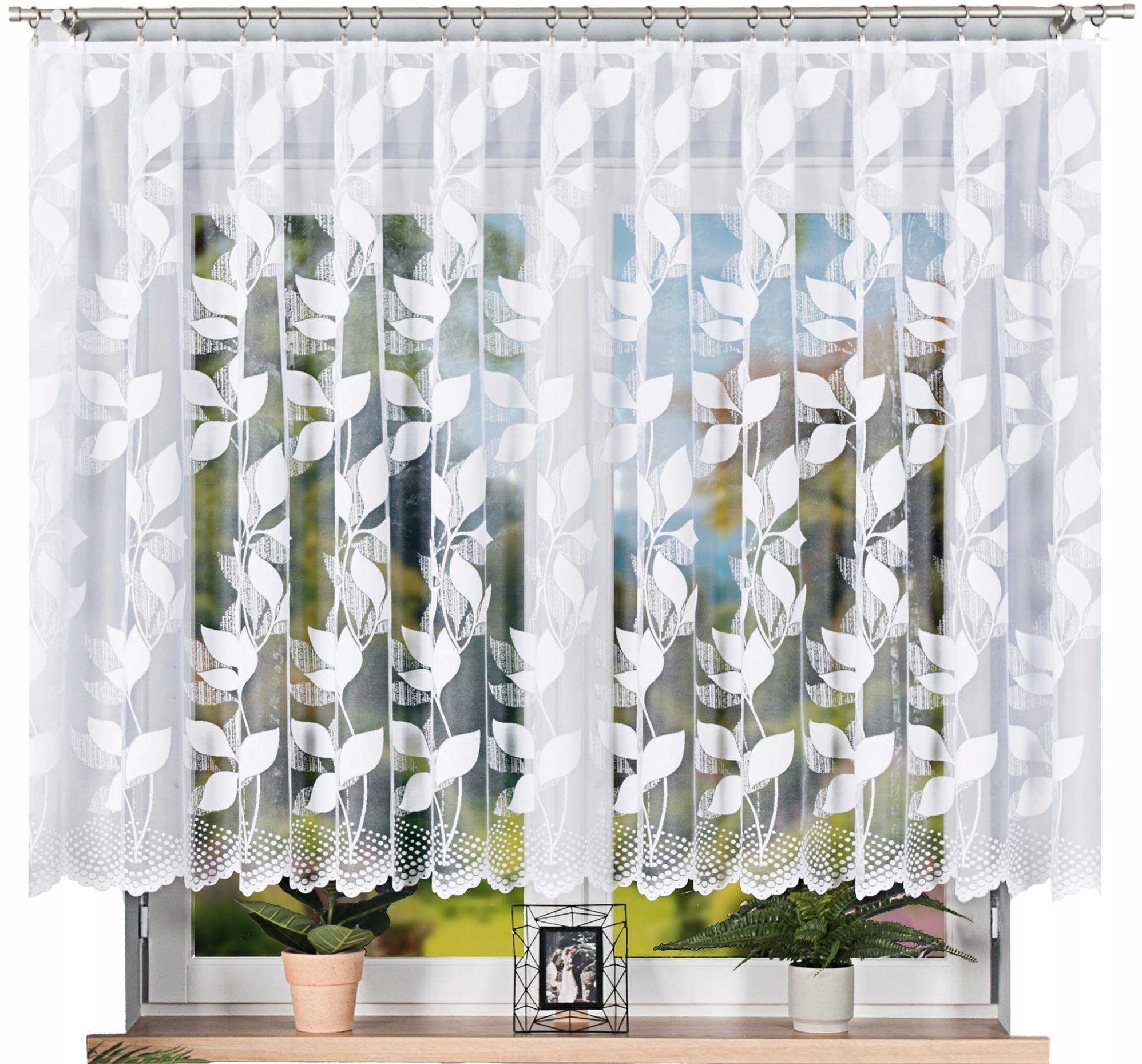 Záclona Vzor Martyna 500x140 cm rovná (hotová) s lemováním