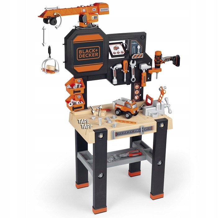 

Smoby Black Decker Warsztat Z Dźwigiem 94 Akc