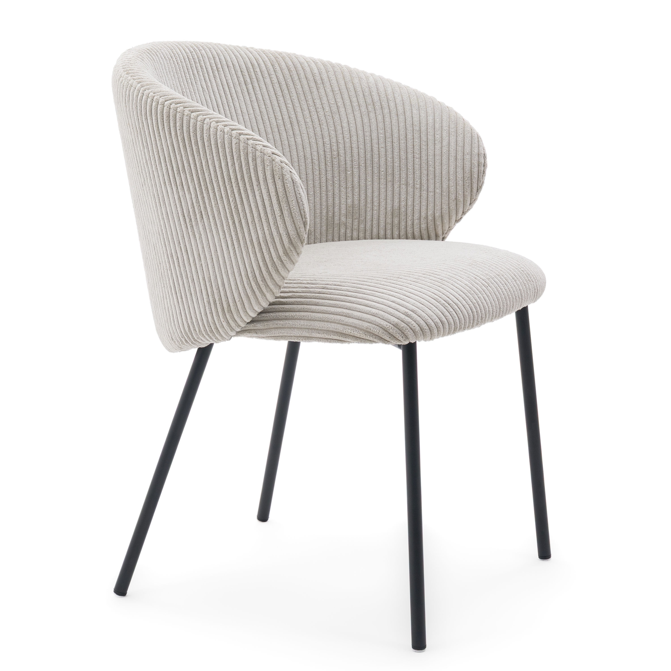 Jídelní židle do kuchyně obývacího pokoje šedé černé nohy moderní čalouněná