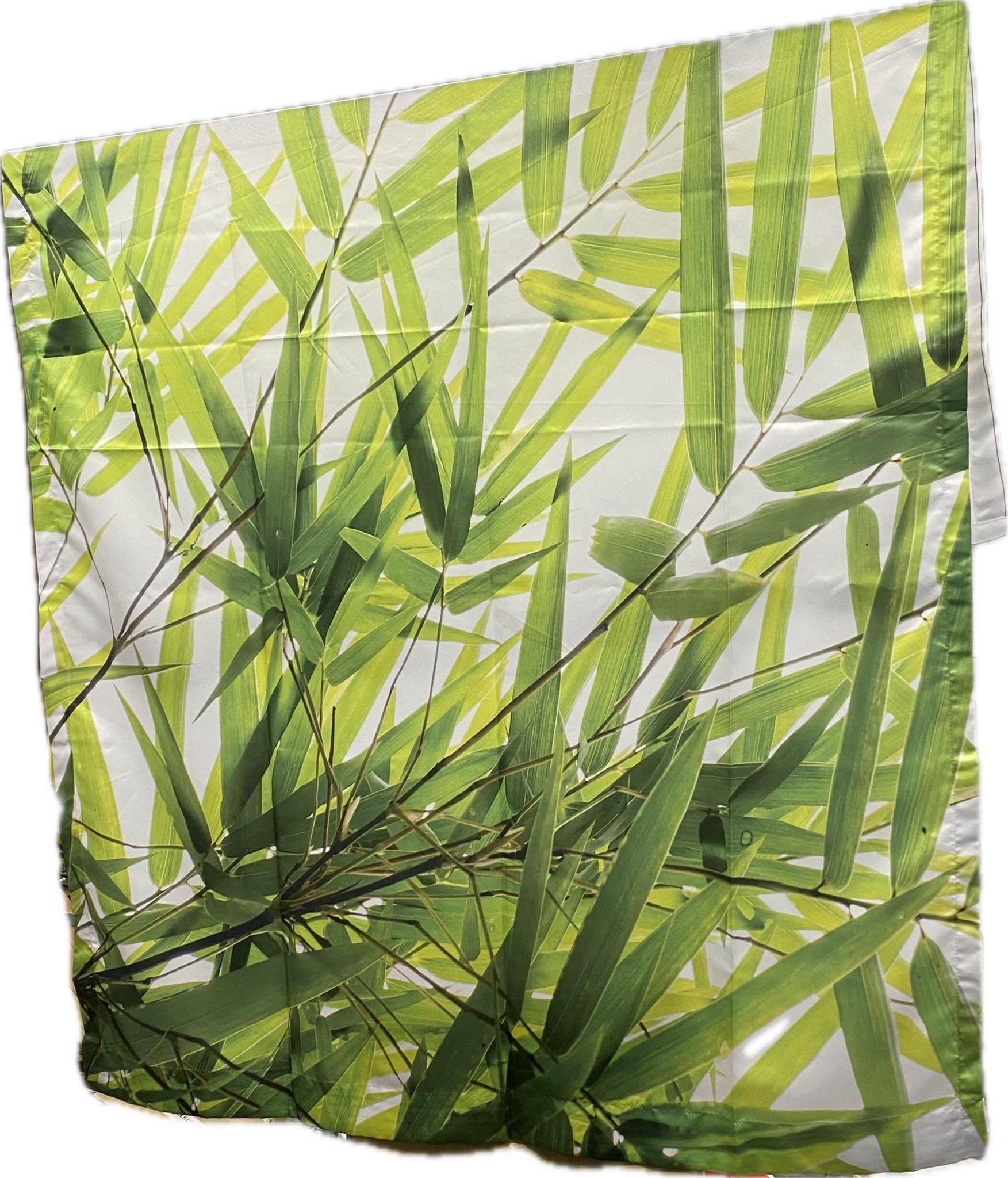 2ks závěsů do sprchového pokoje 280x225, květy zeleň