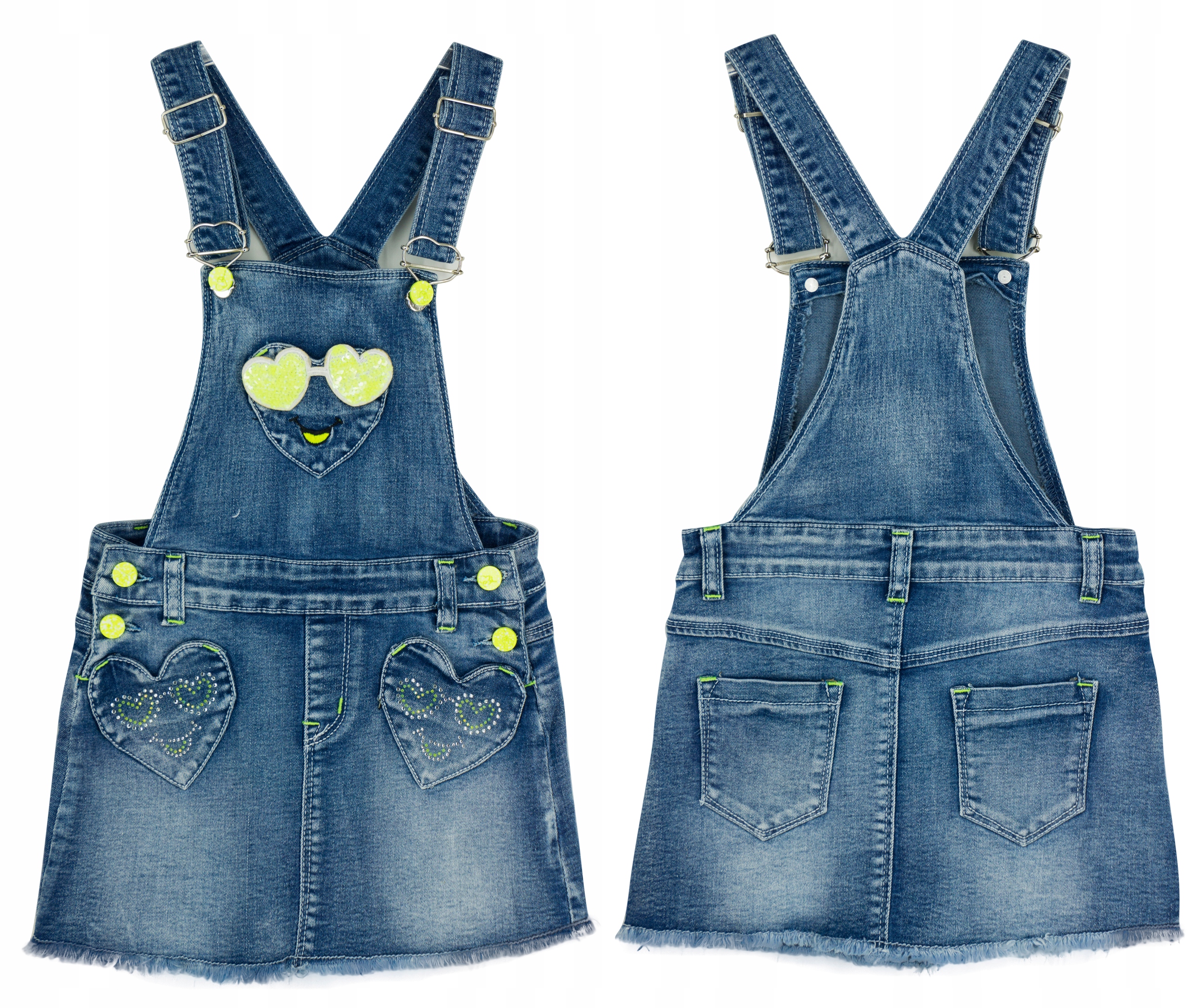 

M011 Sukienka spódniczka ogrodniczka jeans 122/128