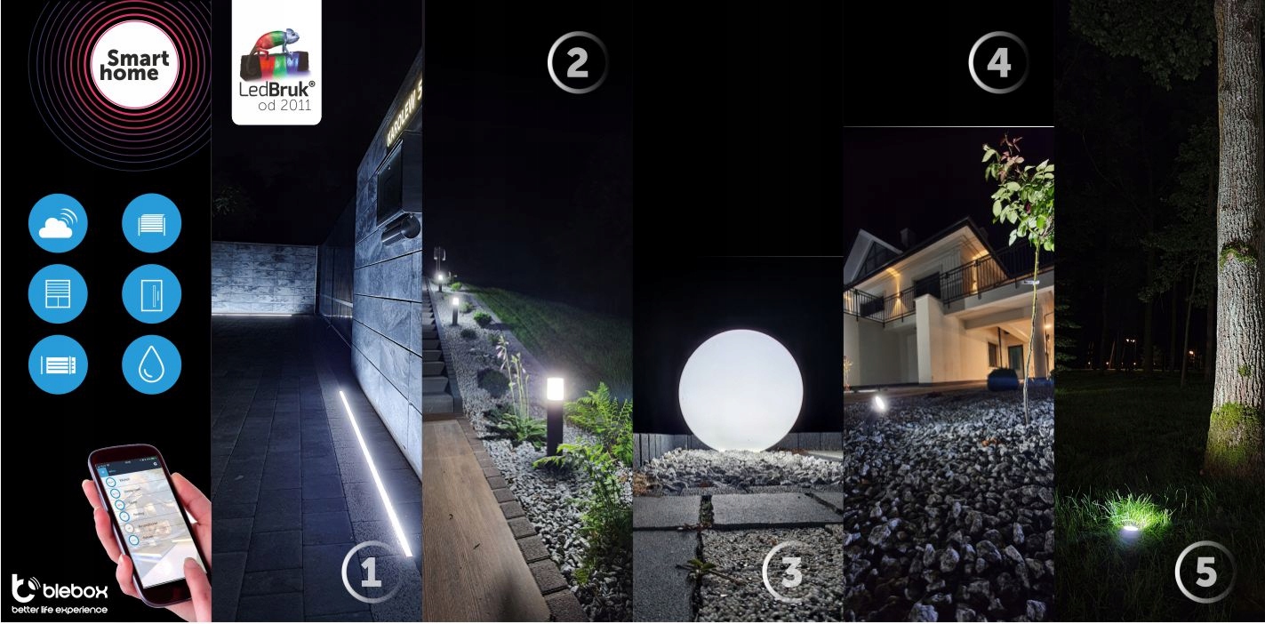 8x Kostka Brukowa LED LedBruk 24V Piccola-A BC Barwa światła inny