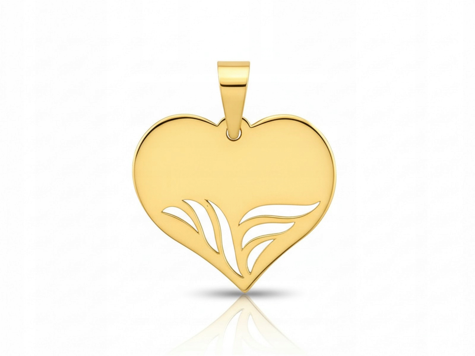 Zlaté srdce přívěsek 585 srdíčko s ažurem 0.85g plech 14kt dárek