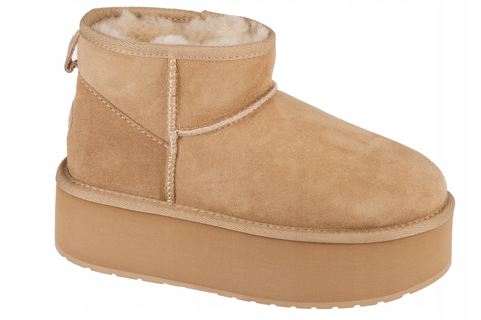 Emu Australia Stinger Micro Flatform [37] Dámské zimní boty Semišové béžové