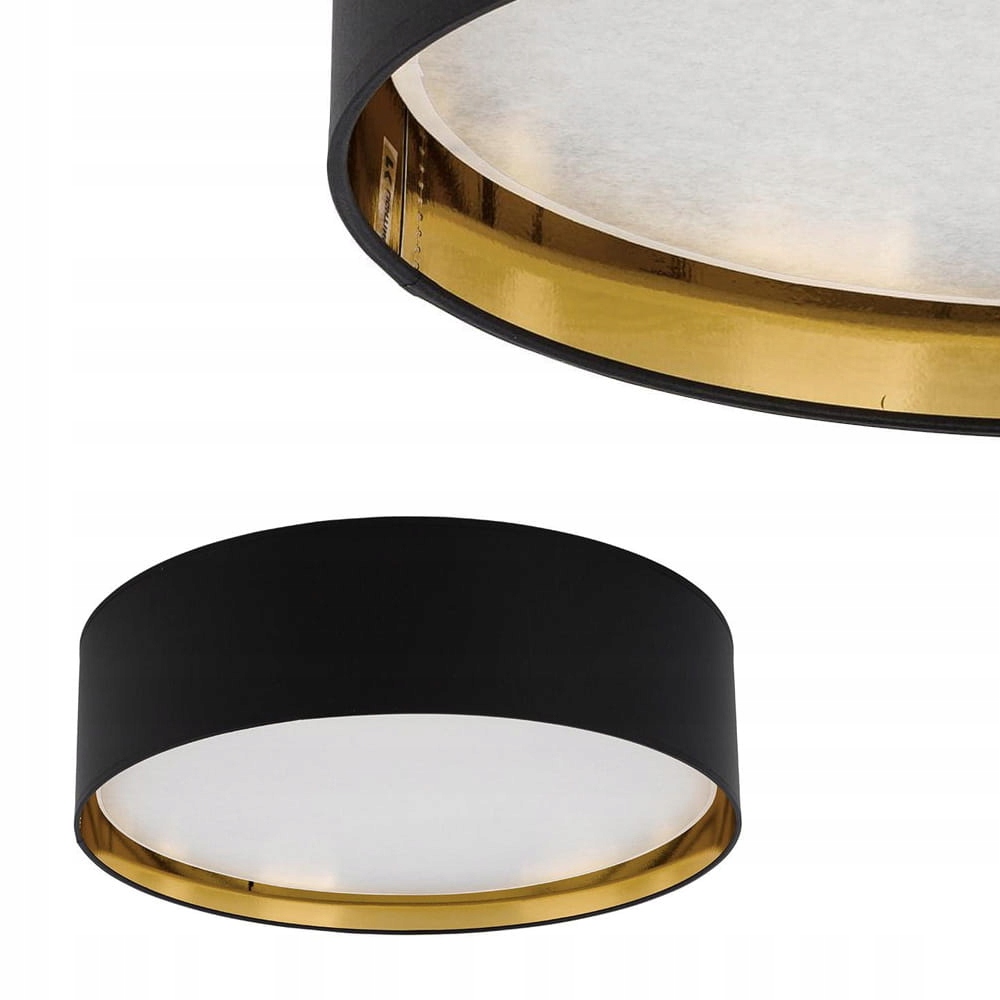 Dekoracyjna lampa sufitowa do salonu 60cm czarno-złota 4xE27 Tk Lighting