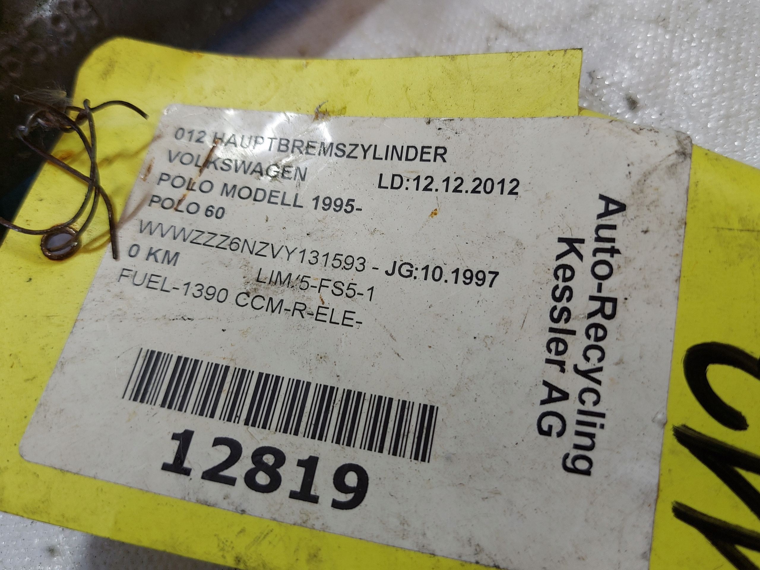 Servofreno POLO 6N 1.4 B 1025599