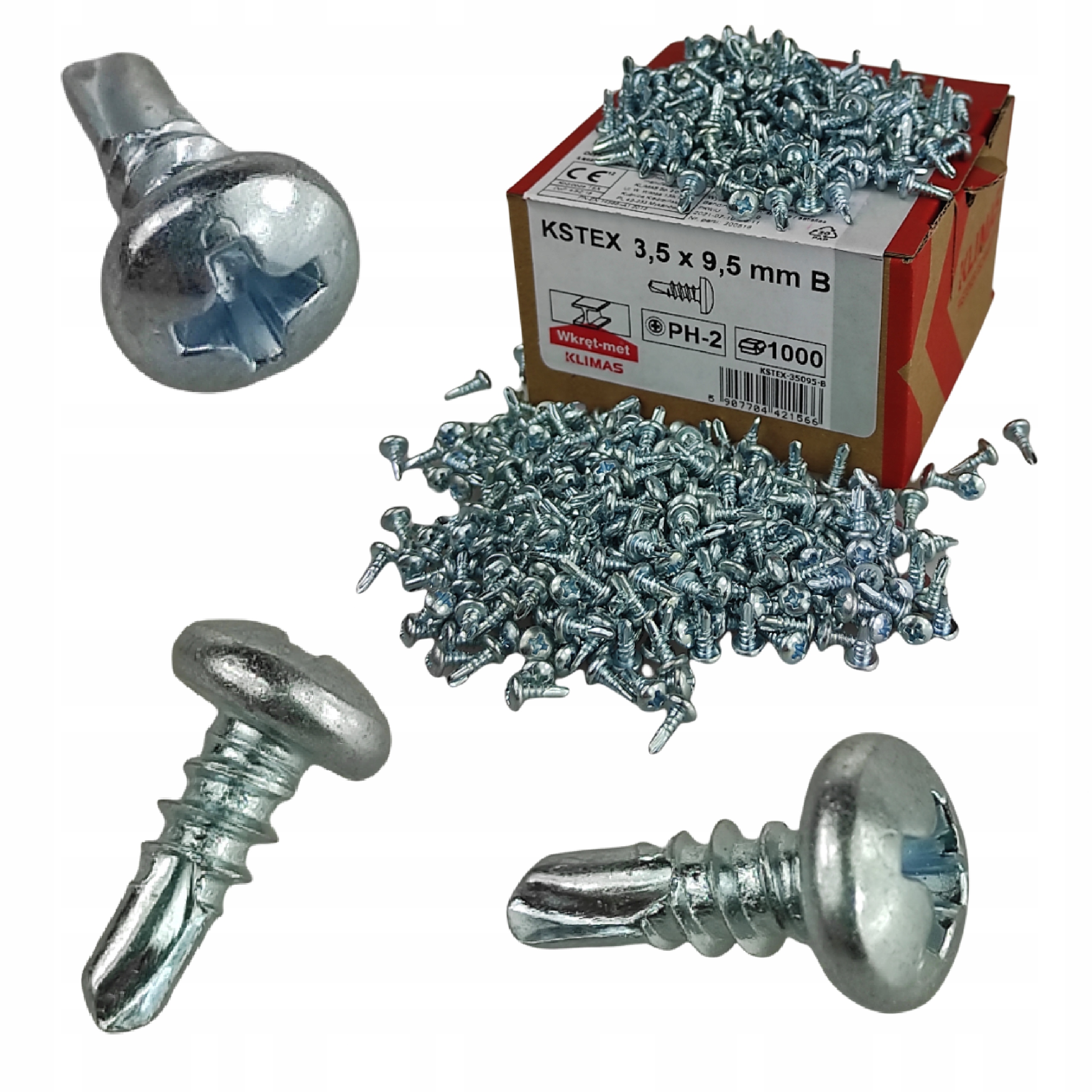 

Wkręty Samowiercące Tex Pchełki 3,5x9,5mm 1000szt