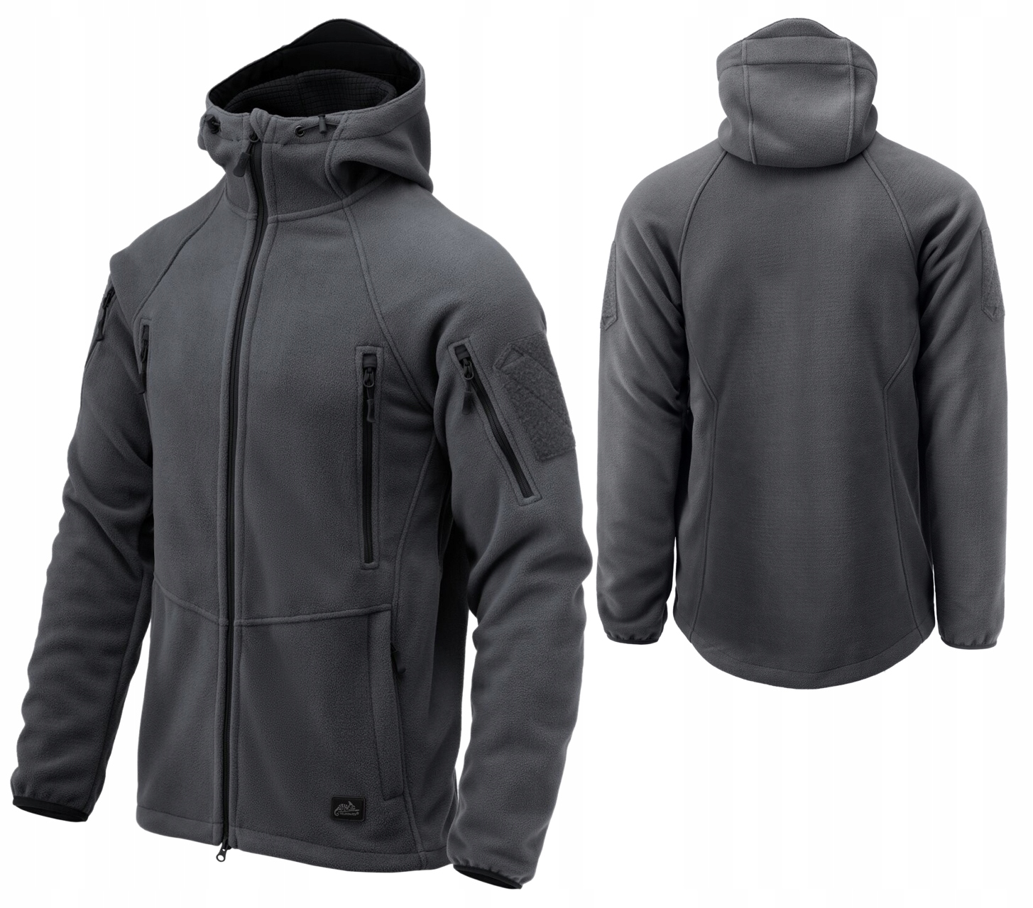 Pánská Mikina Fleecová Mikina Helikon Patriot MK2 Hybrid Fleece Shadow Grey Černá L