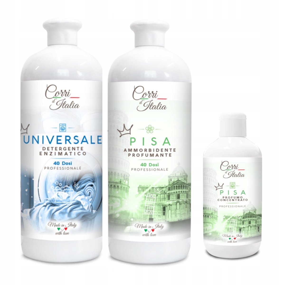Levně Corri d'Italia sada: Universale na praní parfém a koncentrát Pisa