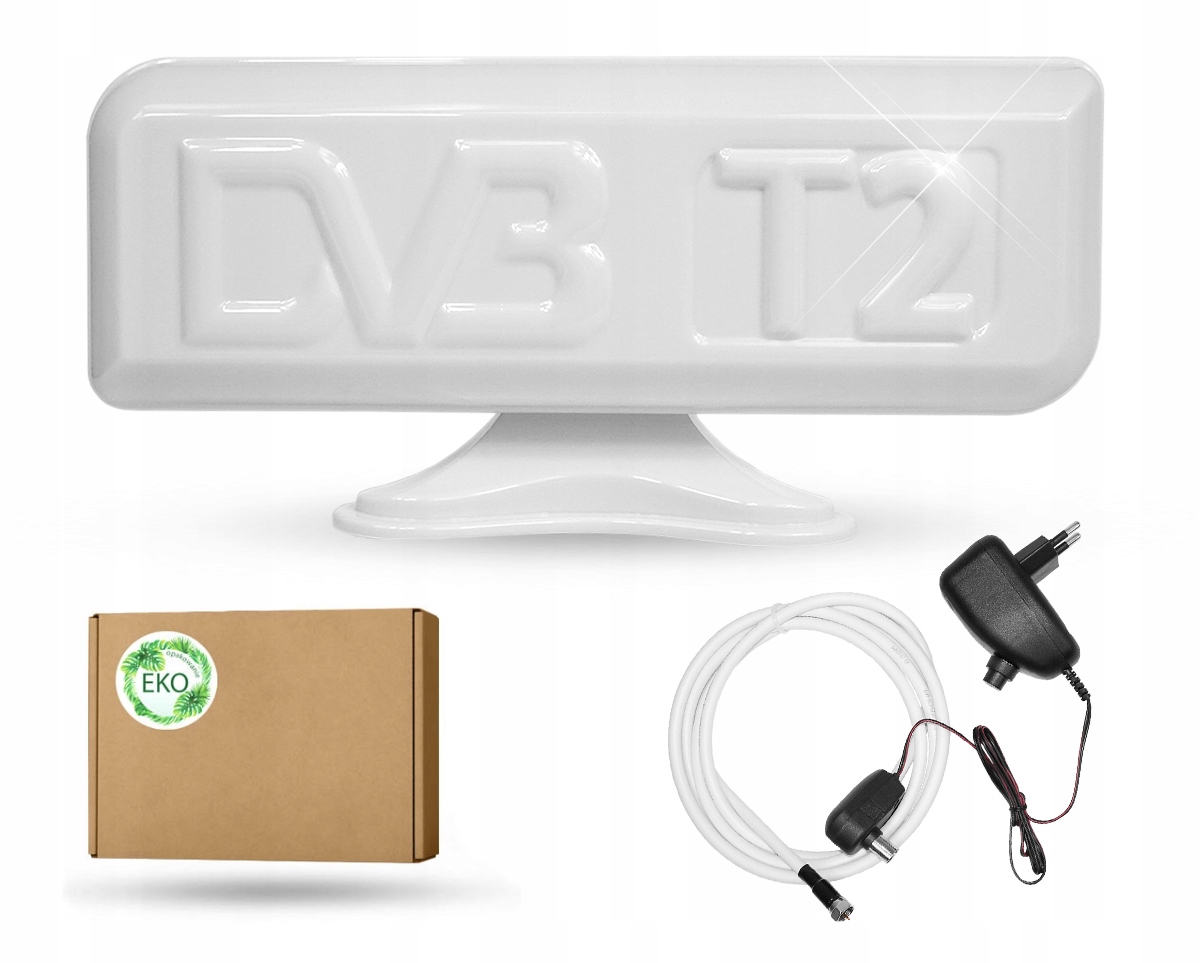 NAJMOCNIEJSZA POKOJOWA ANTENA DVB-T2 ALPHA +45db