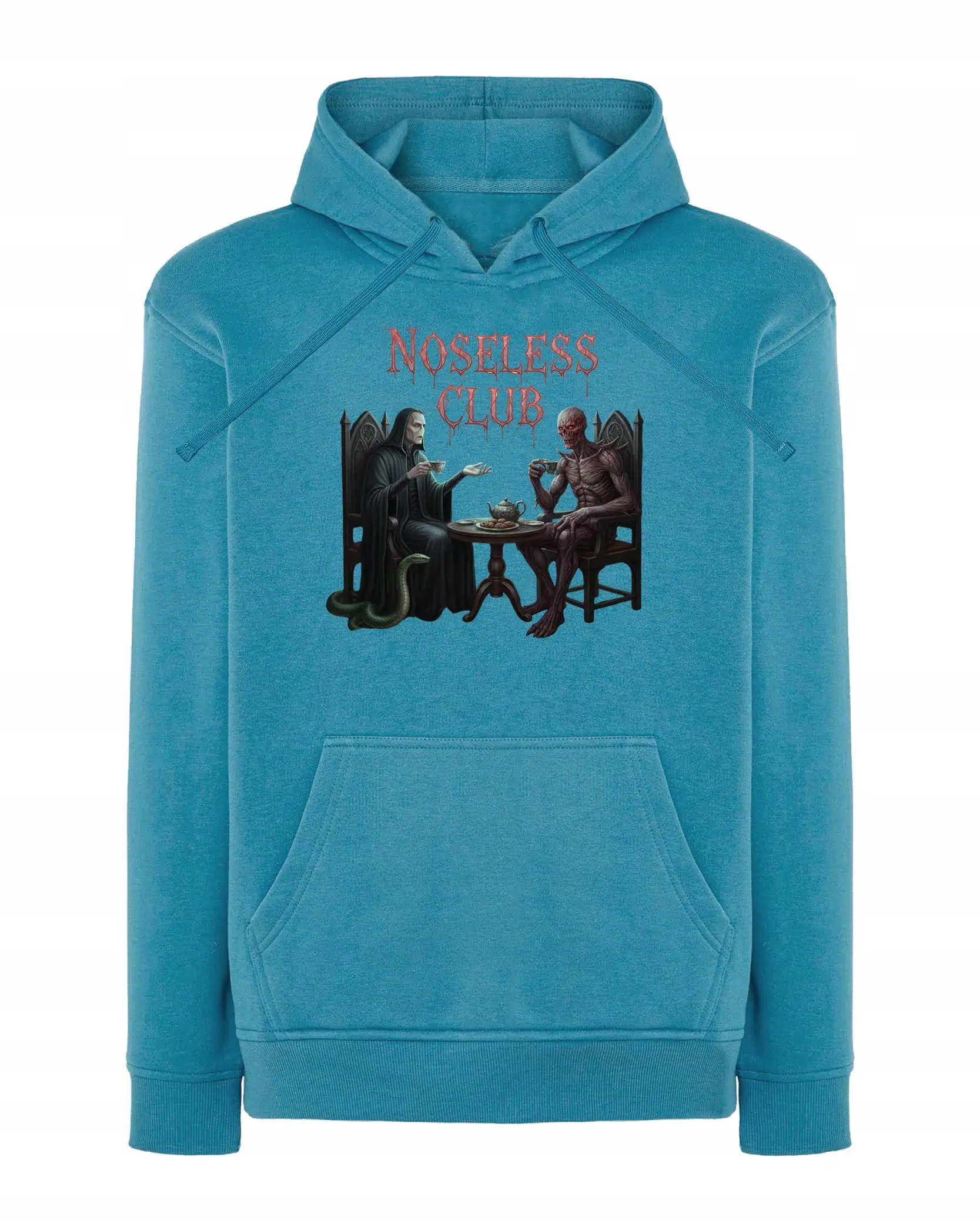 Mikina s kapucí Stranger Things Parodia Vecna Voldemort Modrá L