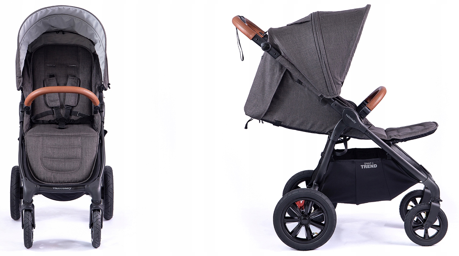 WÓZEK SPACEROWY VALCO SNAP4 SPORT TREND CHARCOAL Elementy zestawu Spacerówka