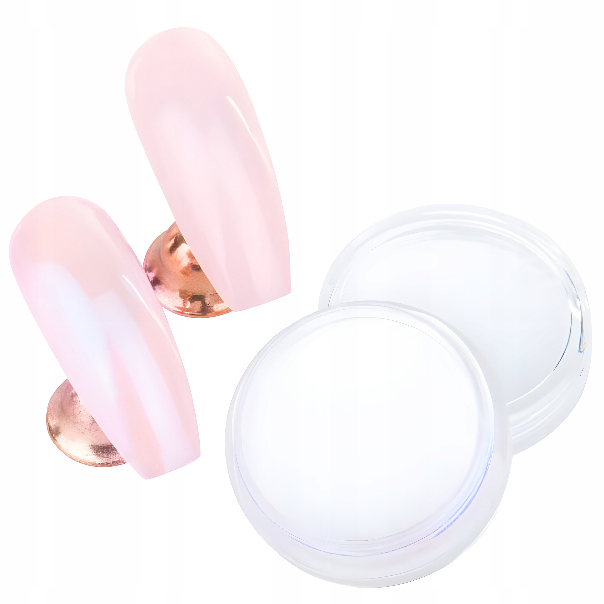 Pyłek Perłowy Róż Do Paznokci Zdobień Glamour Effect Allure Pearl 1 g