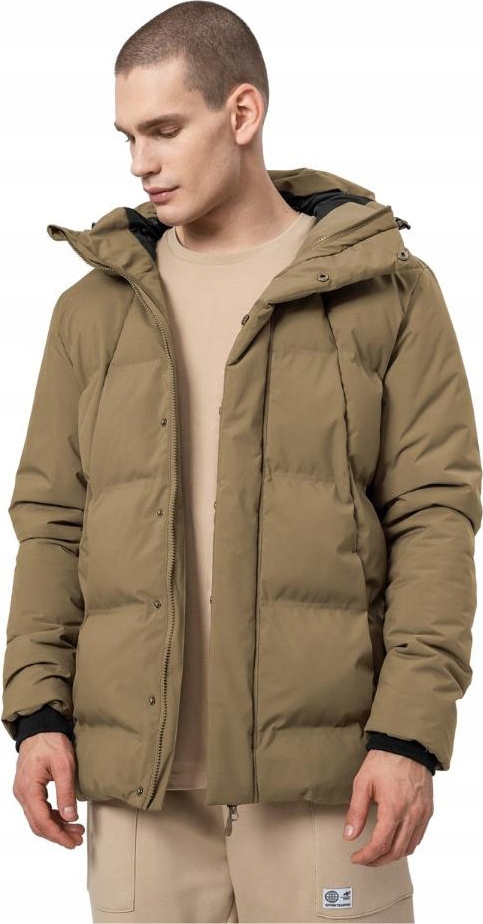 Zimní Bunda Pánská 4F Hnědá H4Z22, Velikost S