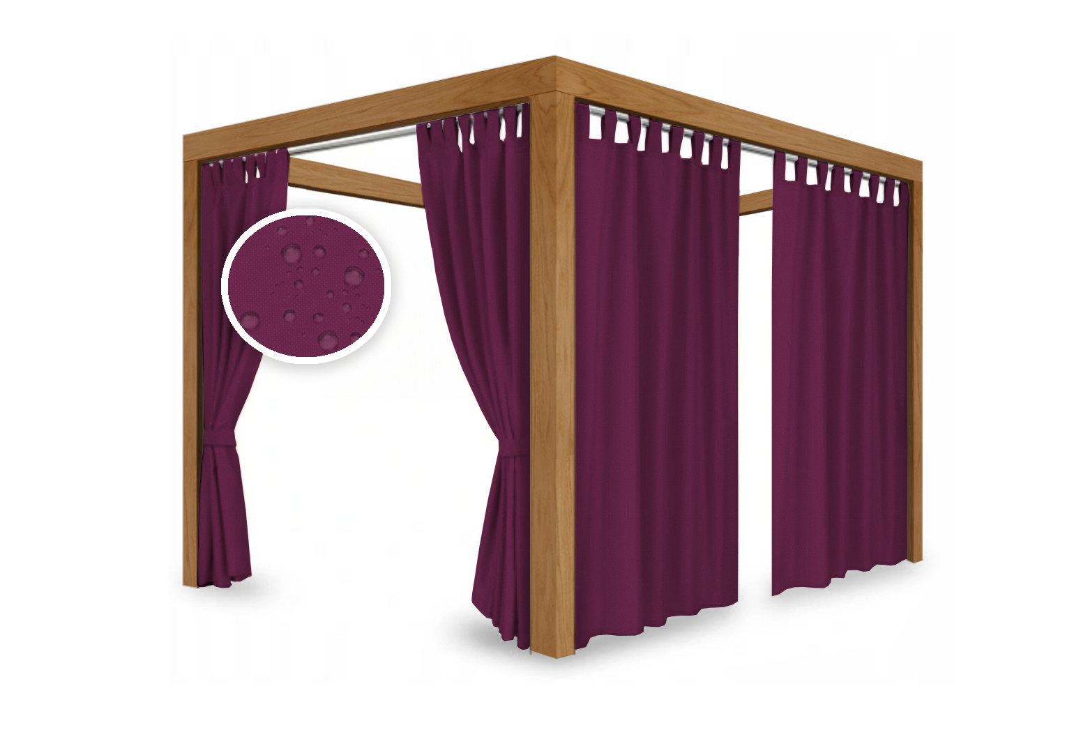 ZASŁONY OGRODOWE WODOODPORNE ZASŁONA NA SZELKI NA RZEP NA TARAS ZEWNĄTRZ Typ inny