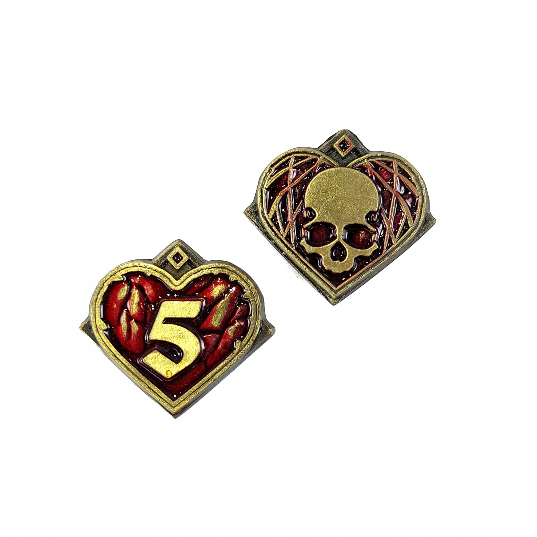 ŻYĆKO 5 ZŁOTA METALOWA MONETA ŻYCIE HEALTH SANITY POCZYTALNOŚĆ 1 SZT RPG