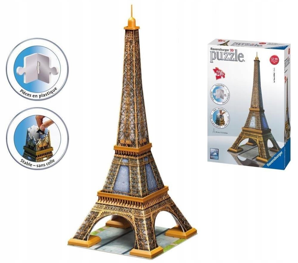 

Puzzle 3D Wieża Eiffla