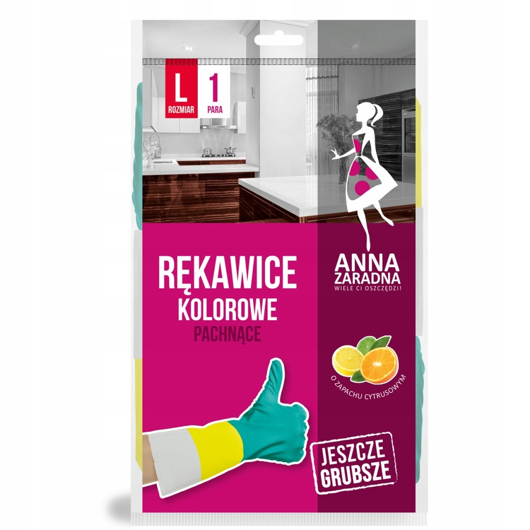 

Rękawice kolorowe pachnące L Anna Zaradna