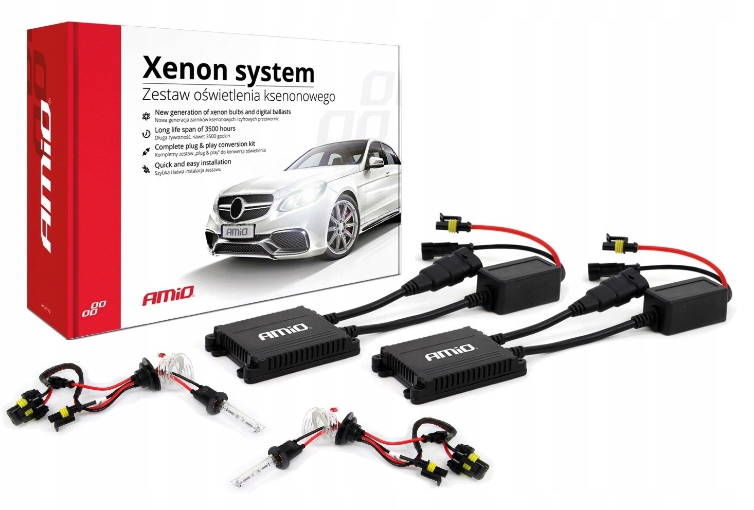 Zestaw xenon H1 SLIM KSENONY VERTEX HID cyfrowe