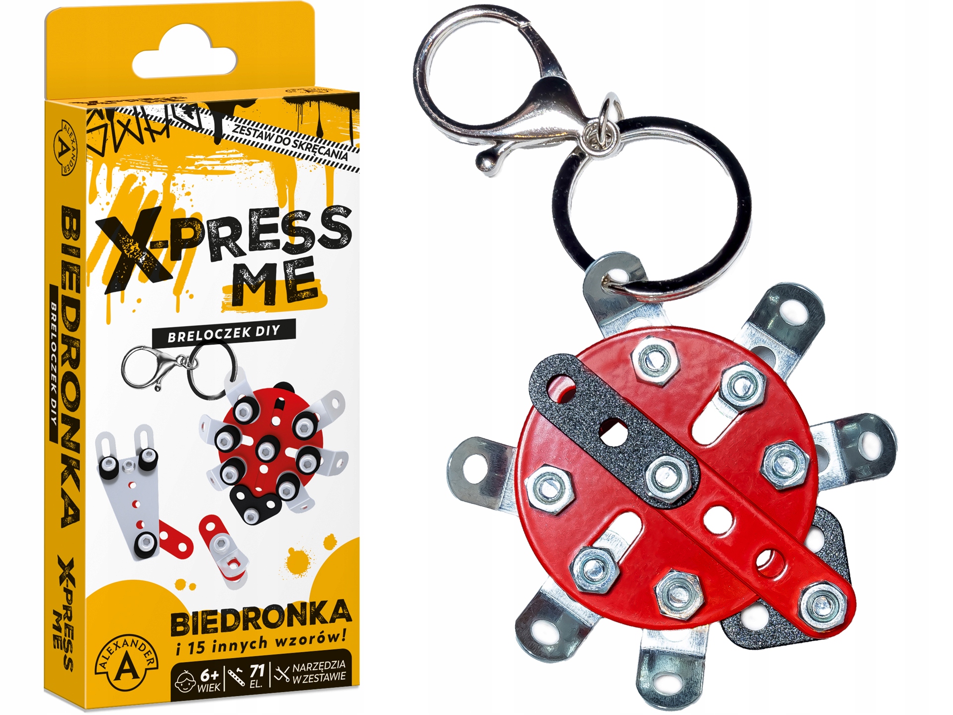 Alexander Zestaw Mały Konstruktor X-press Me Breloczek Diy Biedronka Brelok