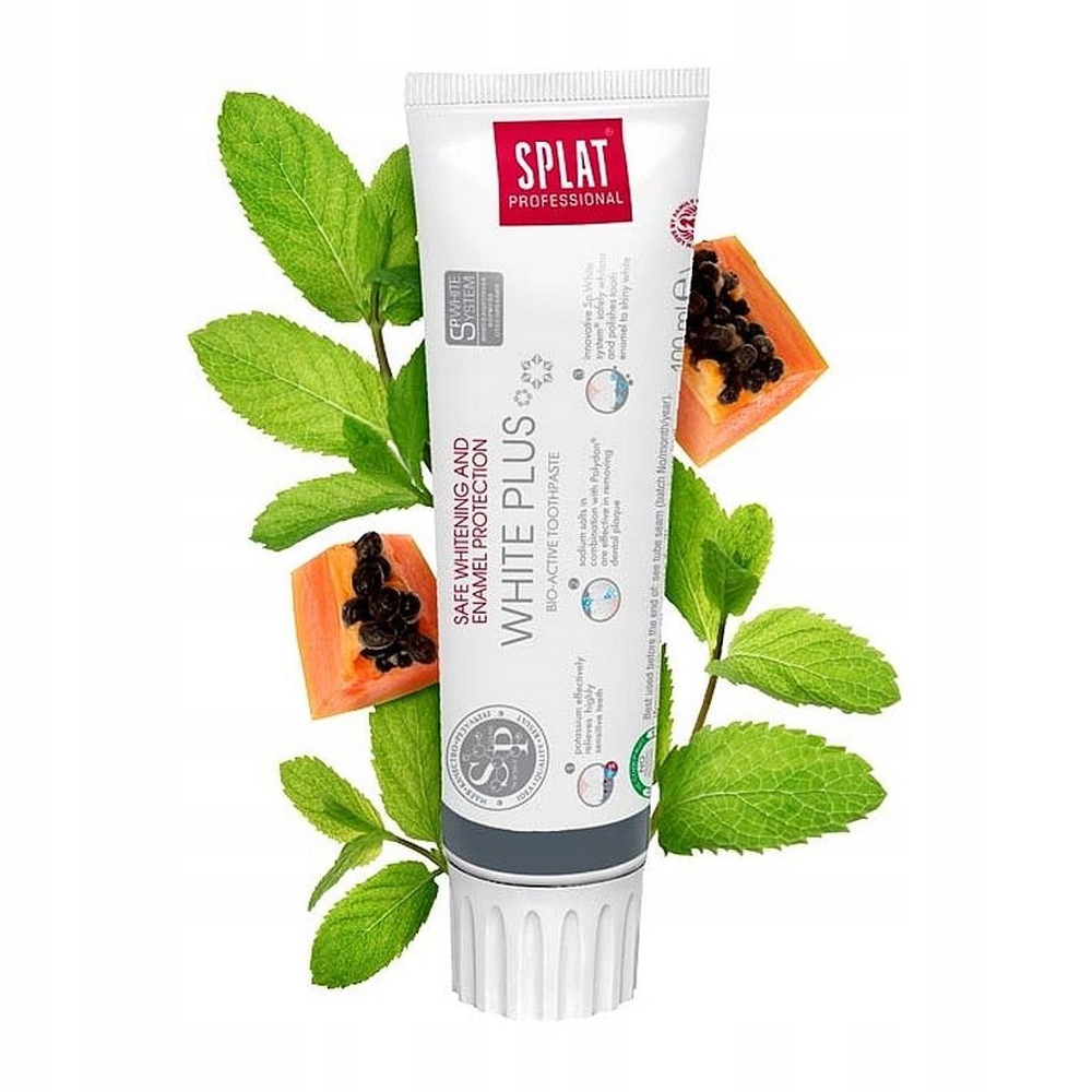 Pasta do zębów SPLAT Professional White Plus wybielanie przebarwień 100 ...