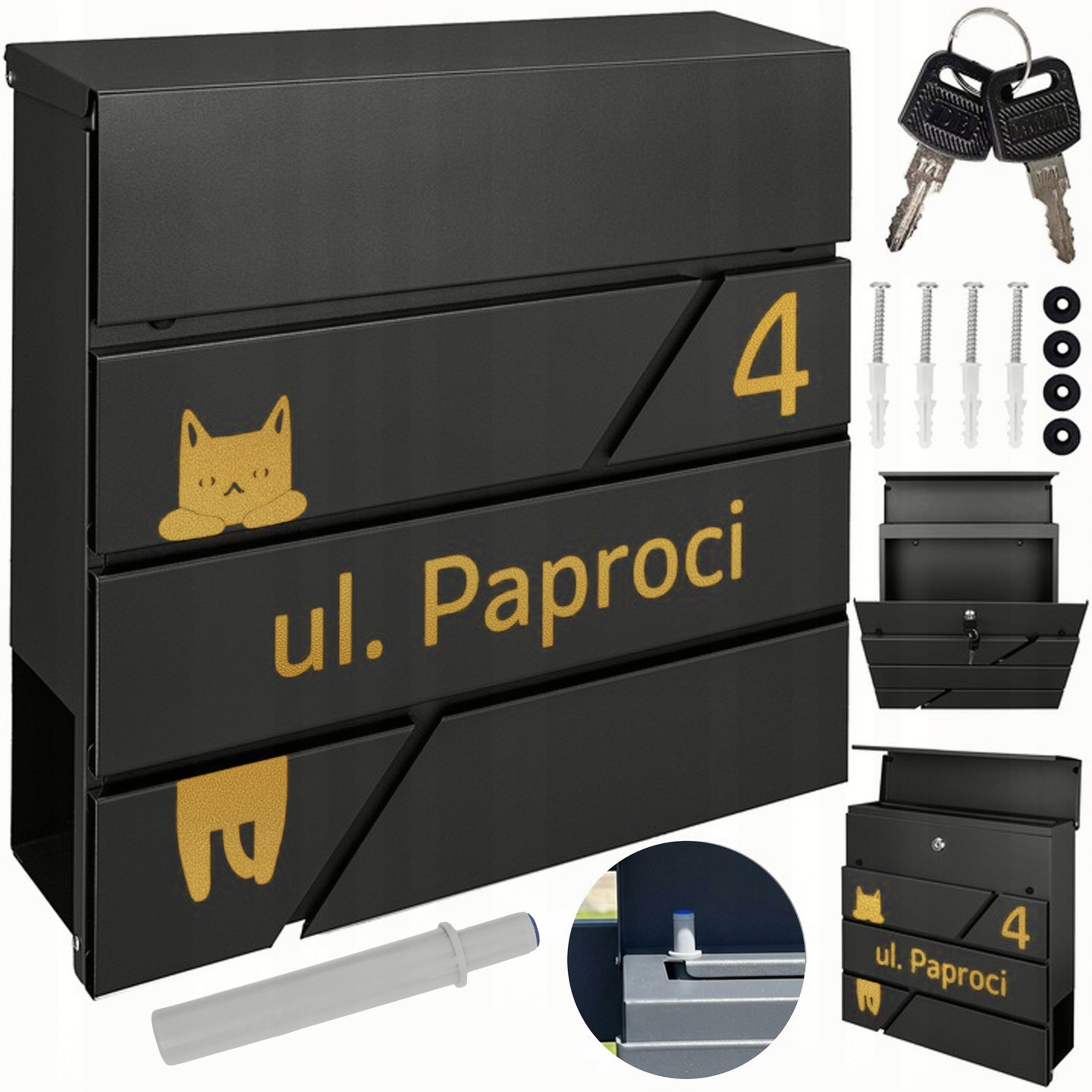 Poštovní Schránka Na Dopisy Modern Zlatý Vzor