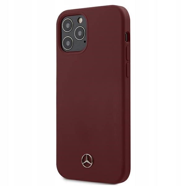 Pouzdro Mercedes Silicone Line pro iPhone 12 iPhone 12 Pro červené
