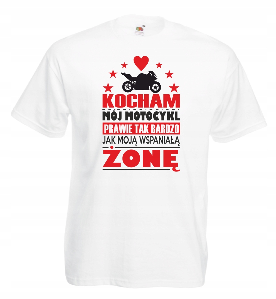 

Koszulka męska Kocham Mój Motocykl r. XL