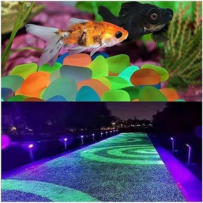 KAMIENIE ŚWIECĄCE FLUORESCENCYJNE KAMYKI 100SZT Producent PrzydaSie