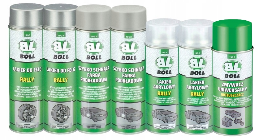 Boll zestaw do regeneracji i odnowy felg srebrny 7 produktów