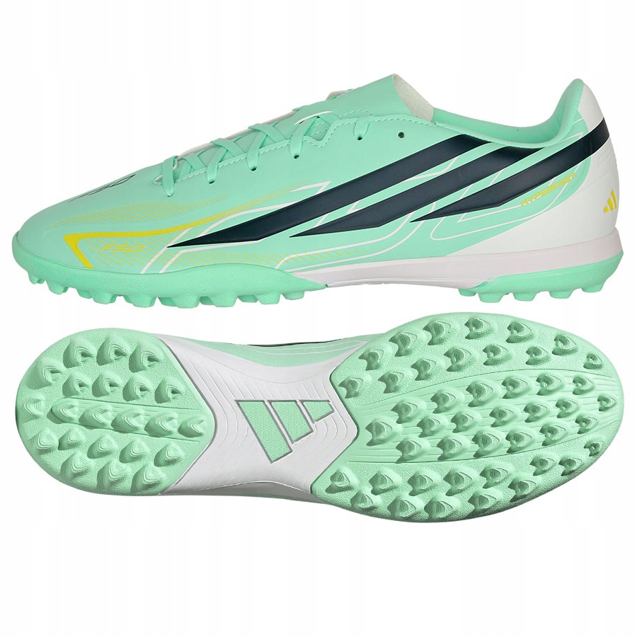 Buty adidas F50 Hyperfast Club Tf LA3935 zielony 47 1/3