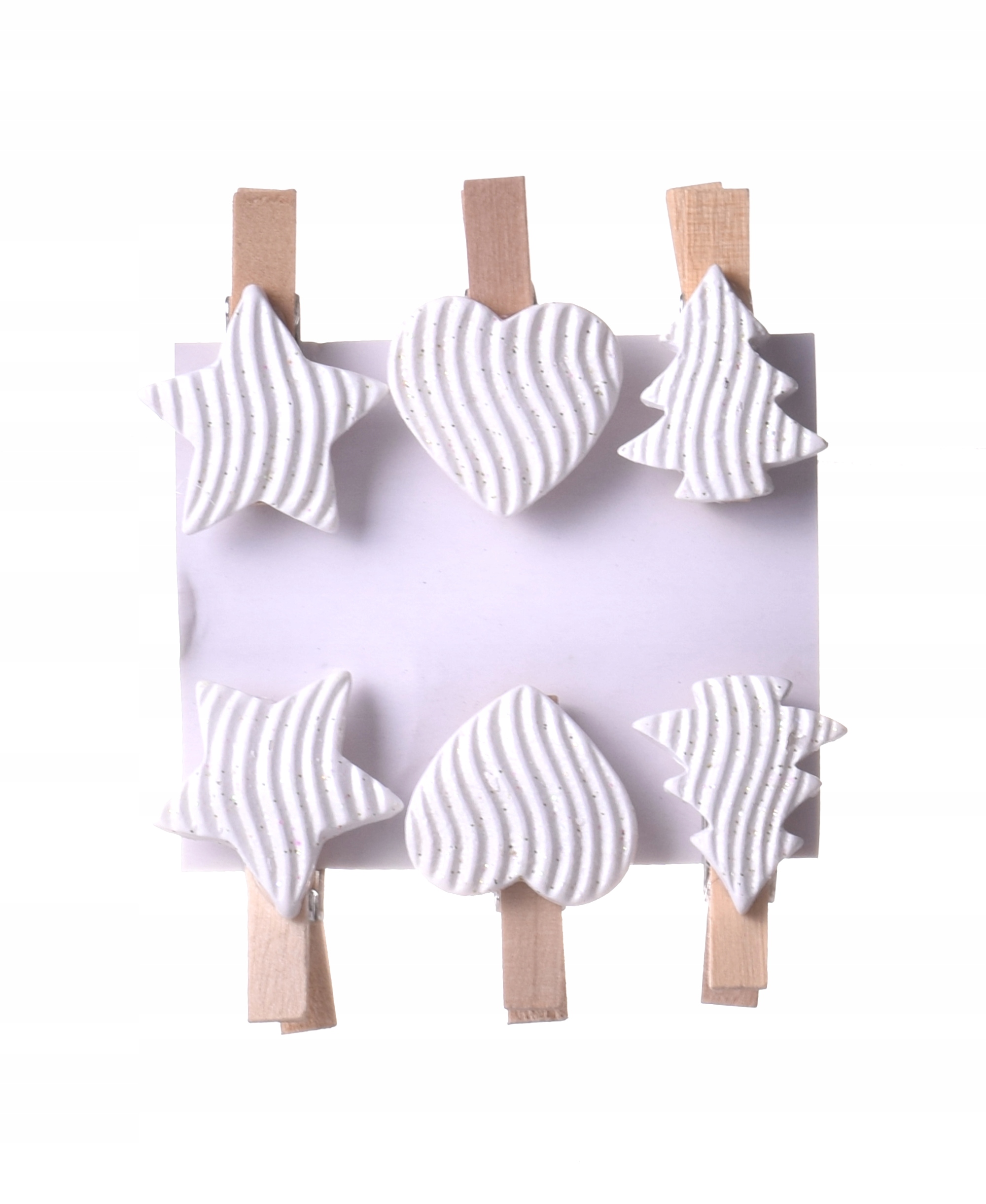 

Klamerki świąteczne klips spinacze zestaw 6 szt