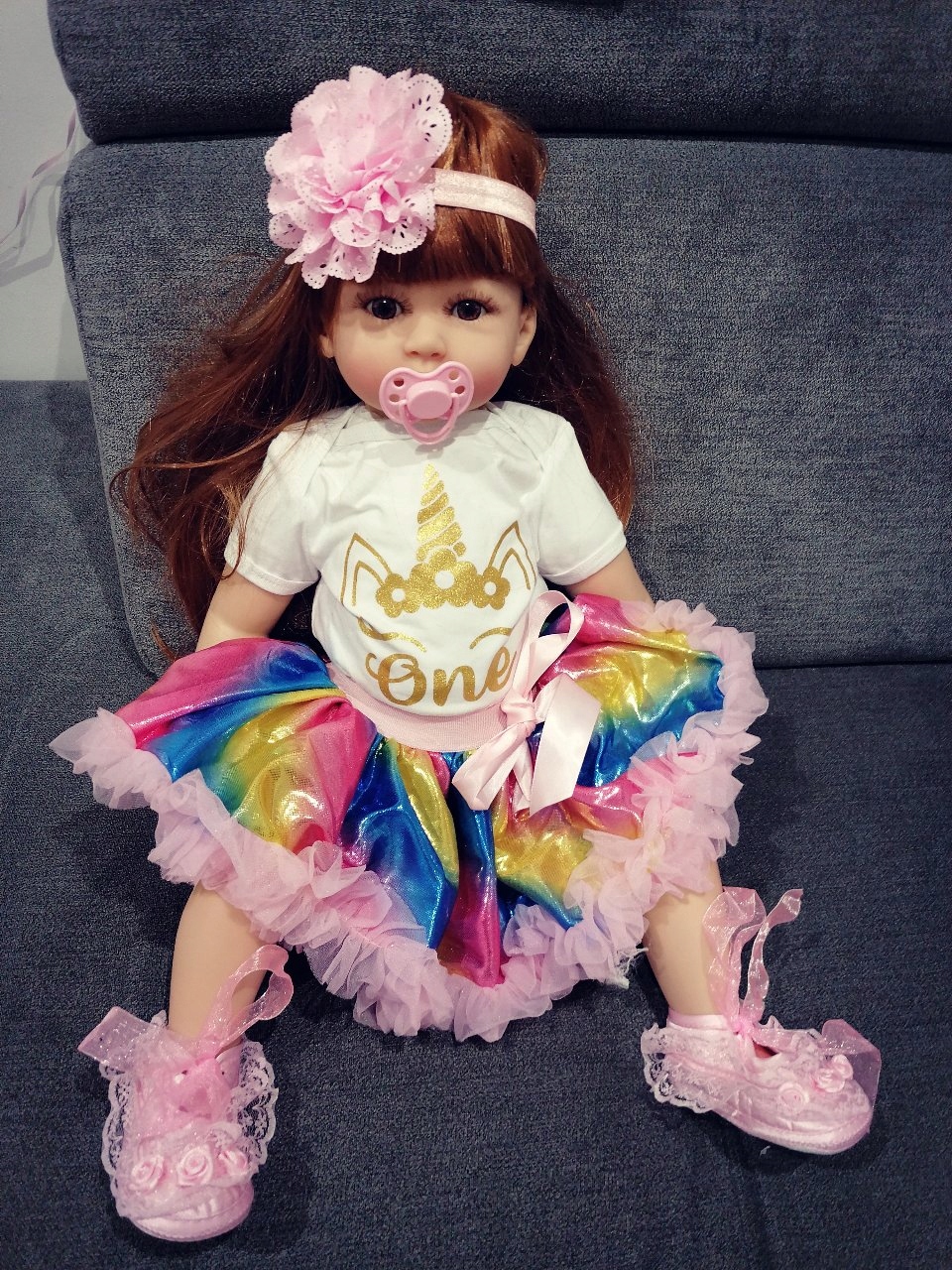 REALISTYCZNA LALKA REBORN KEIUMI 55 CM – WYSOKA JAKOŚĆ, AKCESORIA Kolor dominujący inny kolor