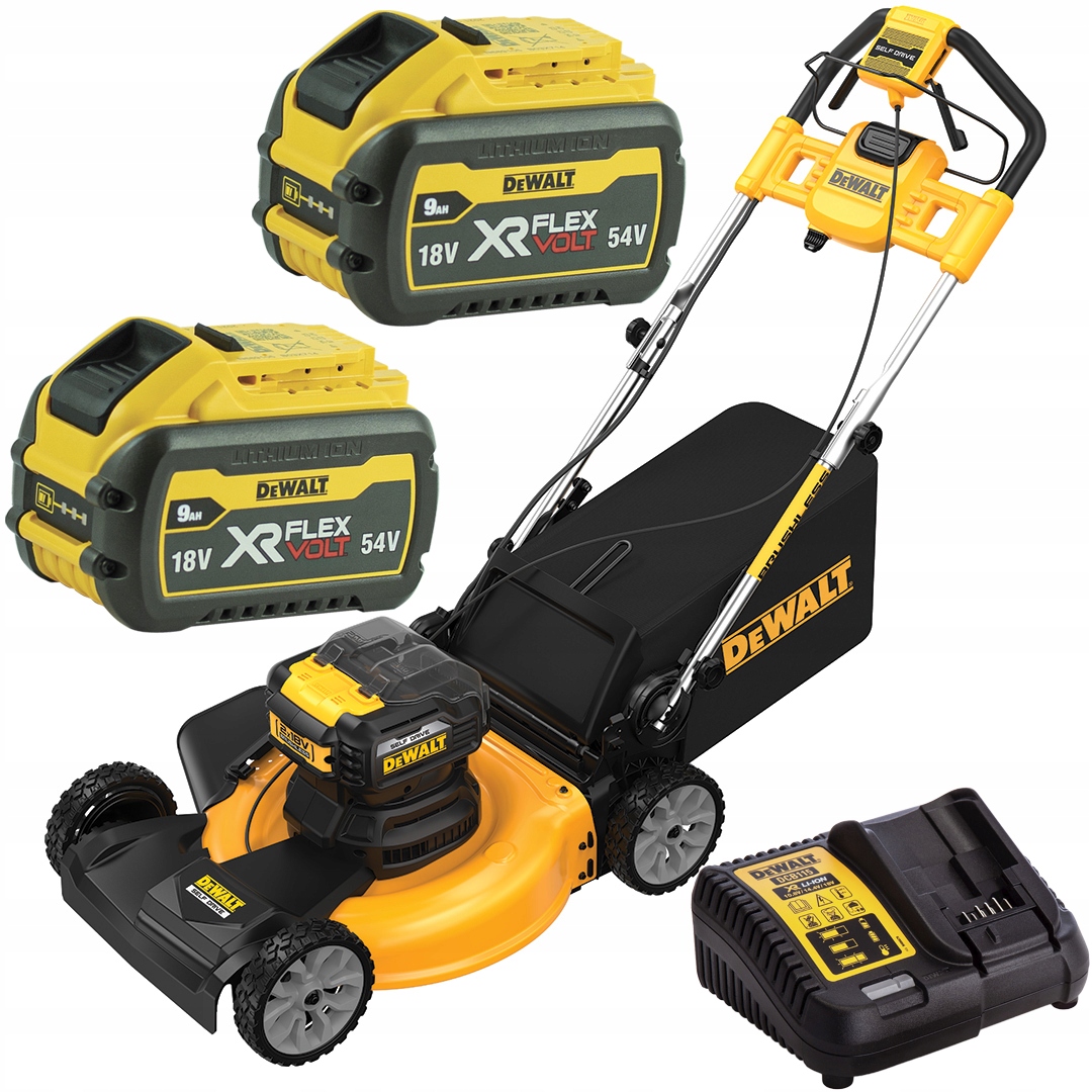 Kosiarka 2x18V z napędem 2x9Ah DeWALT DCMWSP564X2
