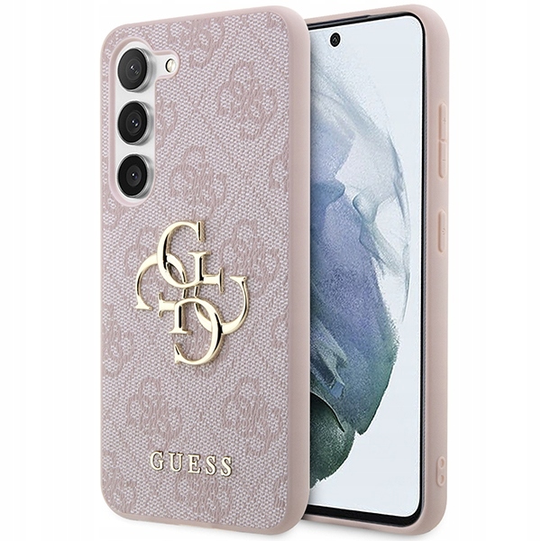 Originální pouzdro Guess S23 S911 růžové obal zadní kryt case cover