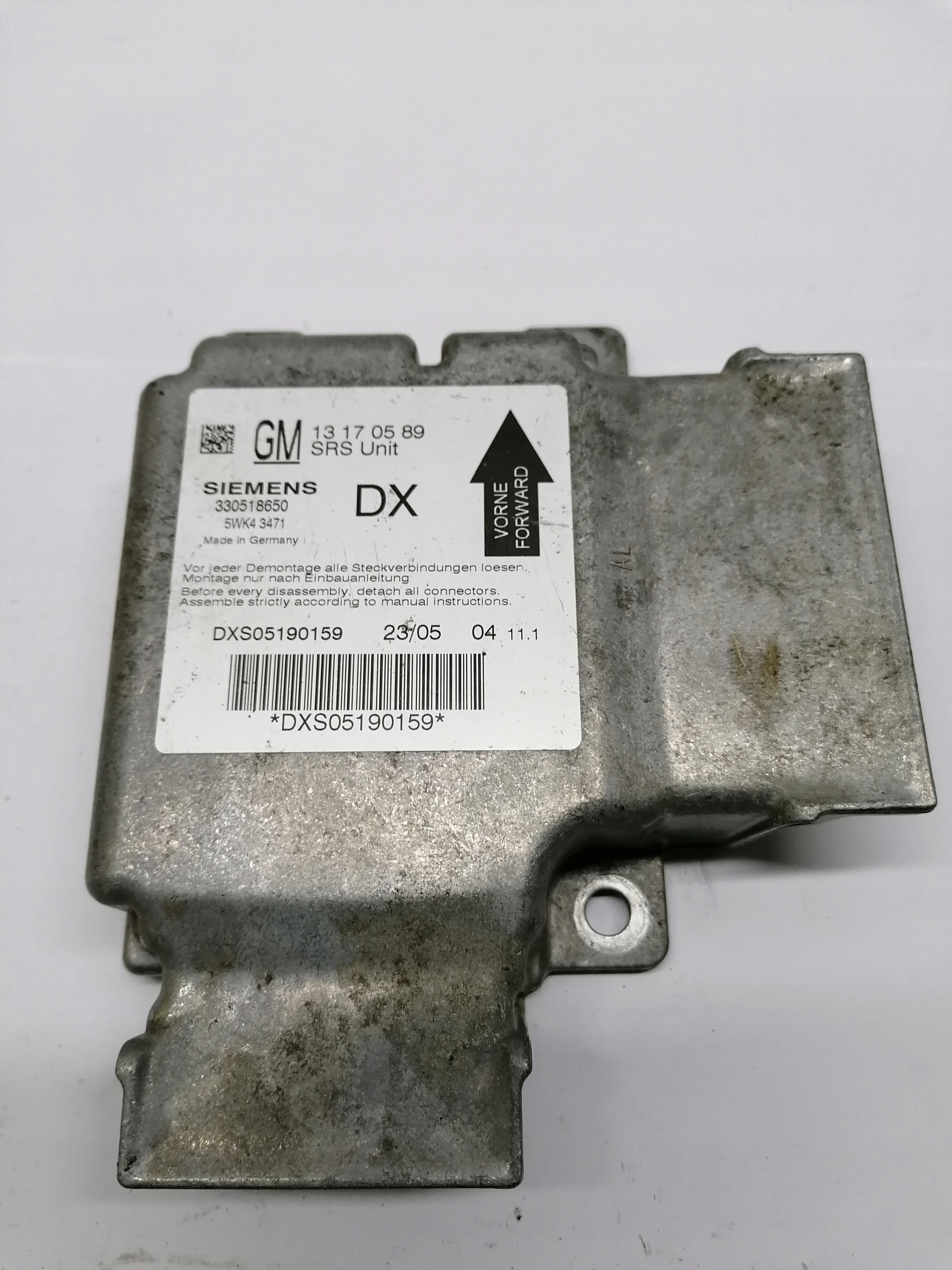 Sensor airbag Opel OE 13170589