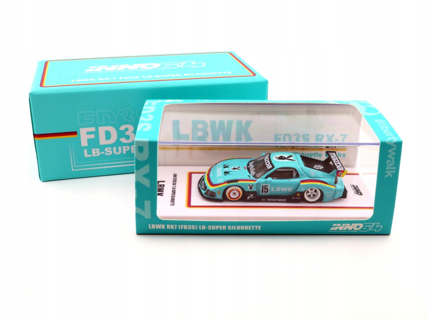INNO64 Mazda LBWK RX-7 FD3S LB-Super Silhouette Blue